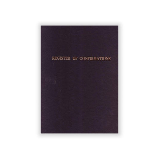 100-leaf confirmation register for tracking confirmations.