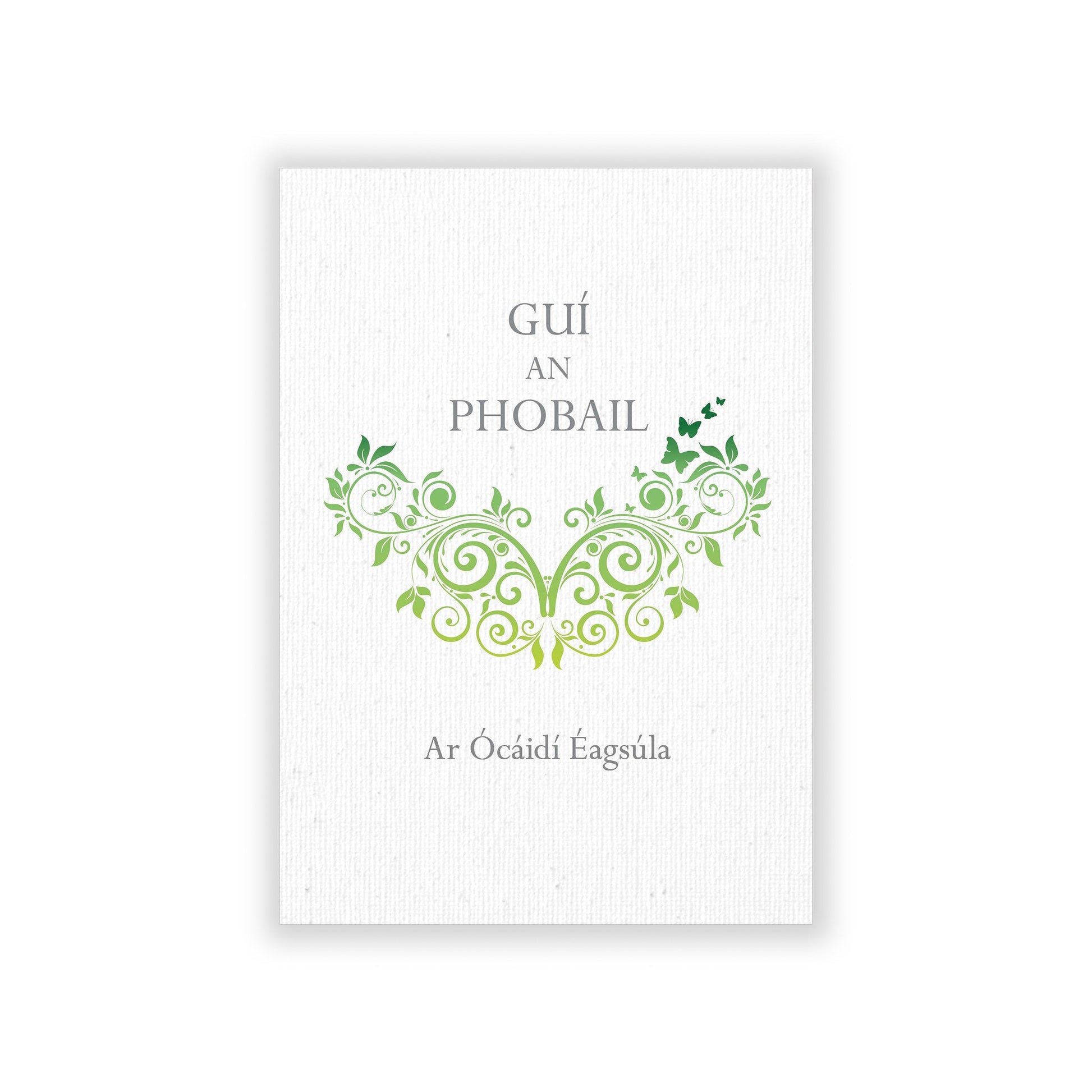 Irish-language resource for composing prayers of the faithful.