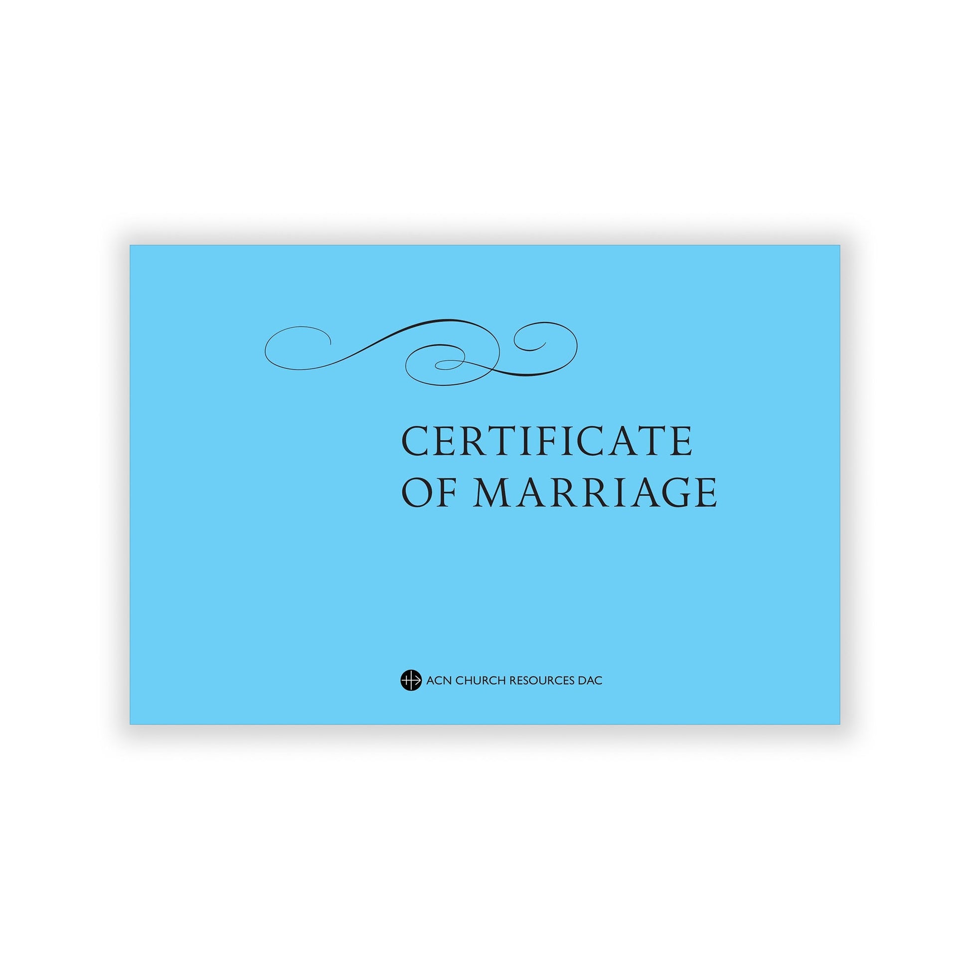 Marriage certificate book for documenting wedding sacraments.