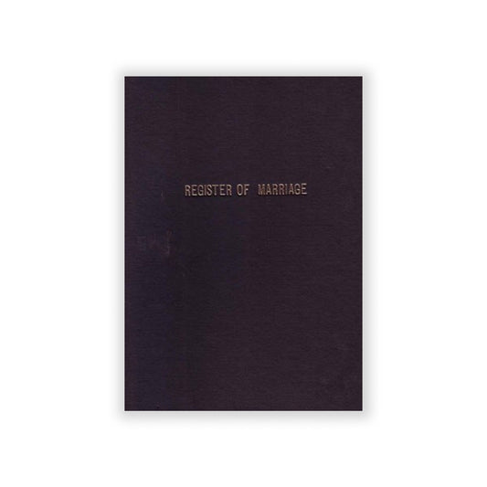 100-leaf marriage register for documenting weddings.