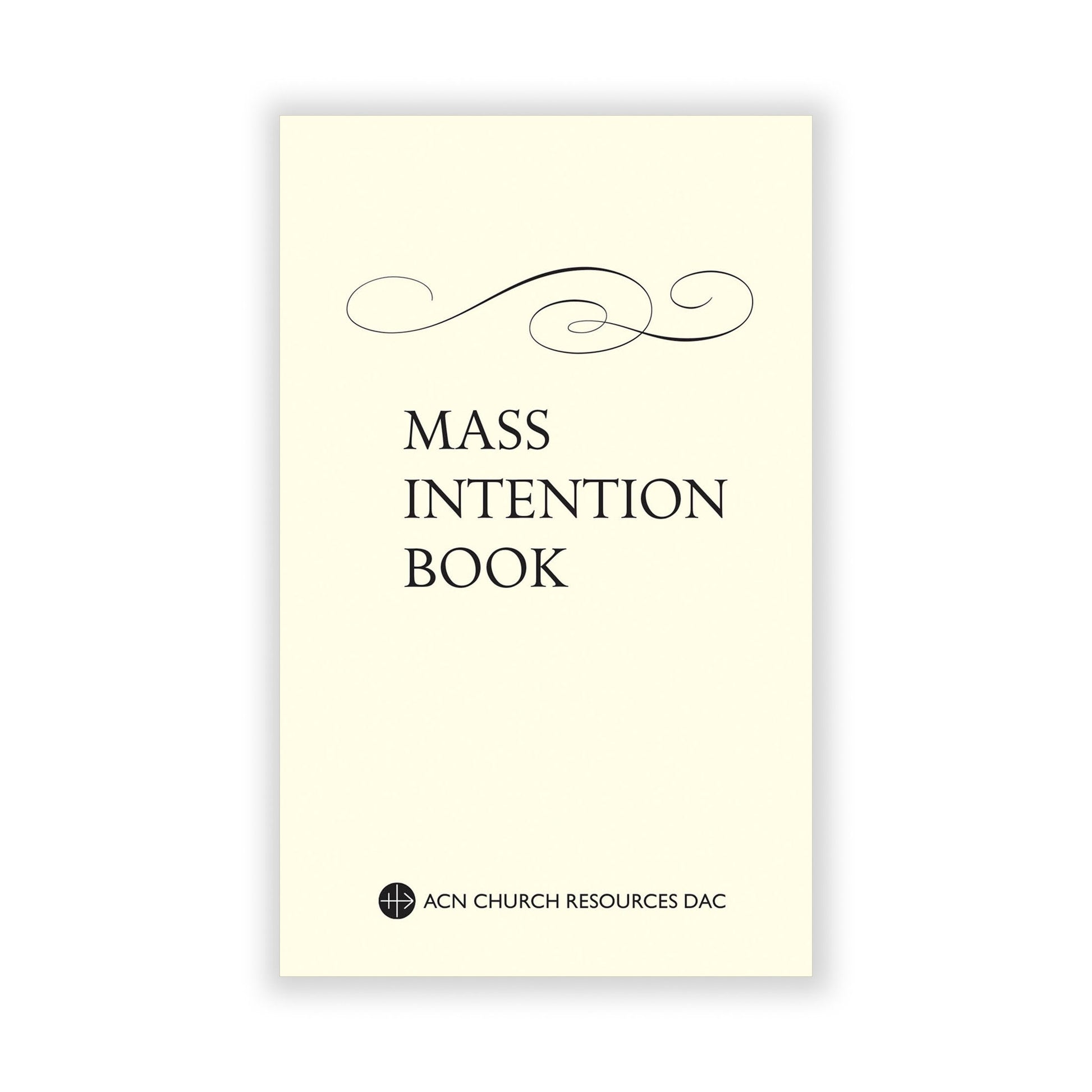 Mass intention book for scheduling and recording intentions.