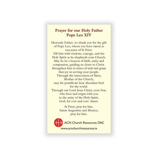 Pope Leo XIV Prayercard - Packed in 100s