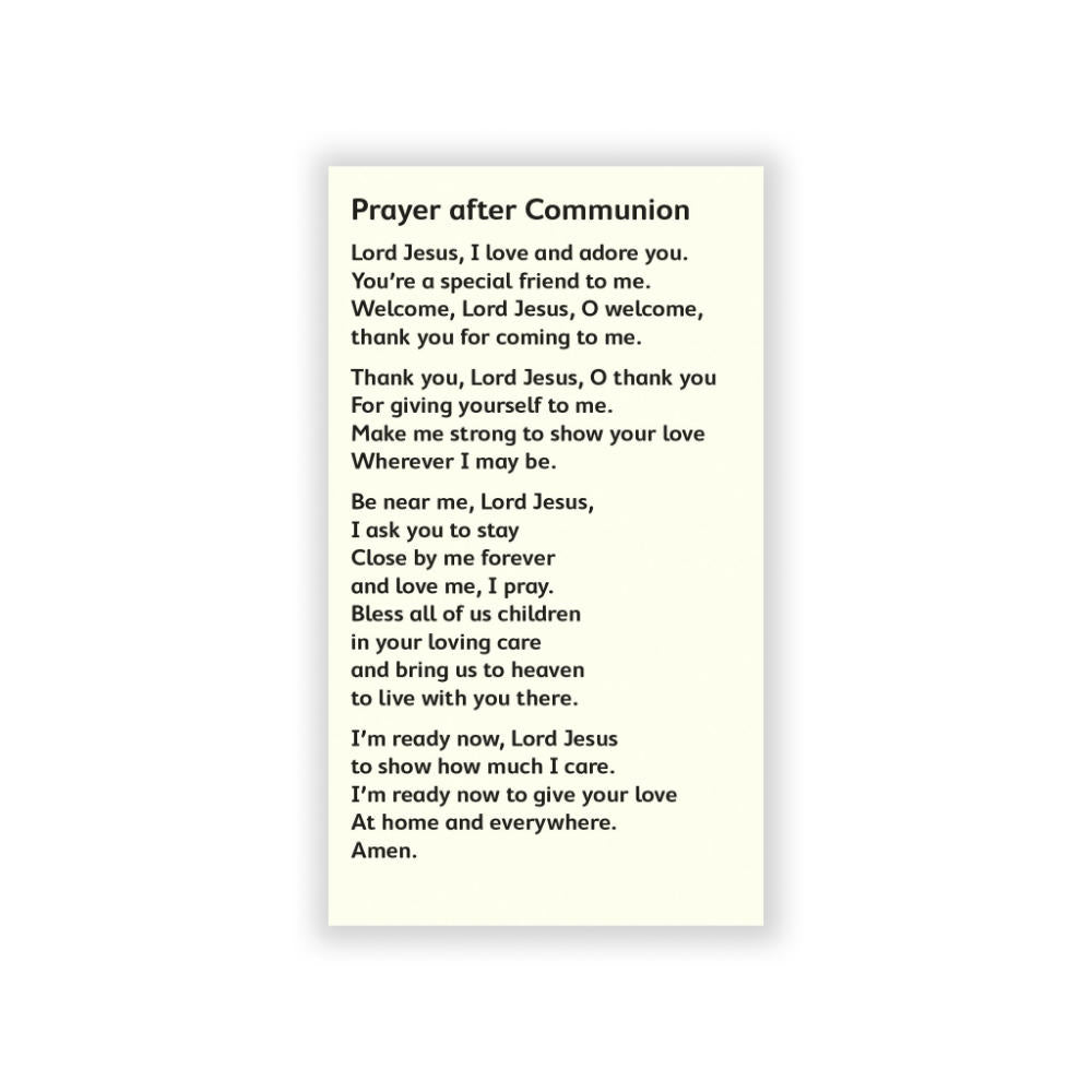 Prayers before and after Communion (pack of 20)