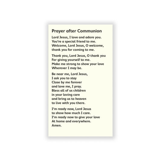 Prayers before and after Communion (pack of 20)