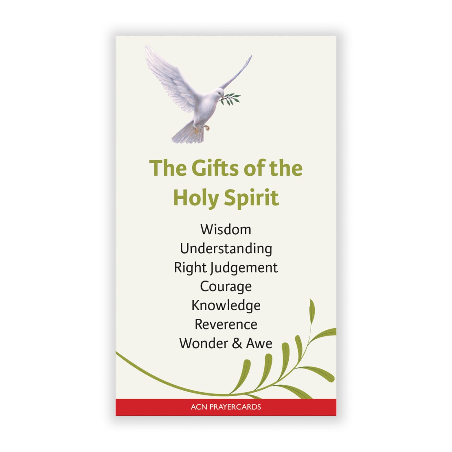 Confirmation Prayercard_Gifts of the Holy Spirit (pack of 50)