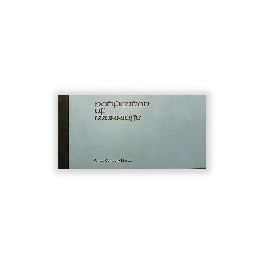 Acn Book Book of Notification of Marriage Certificates – Parish Marriage ...