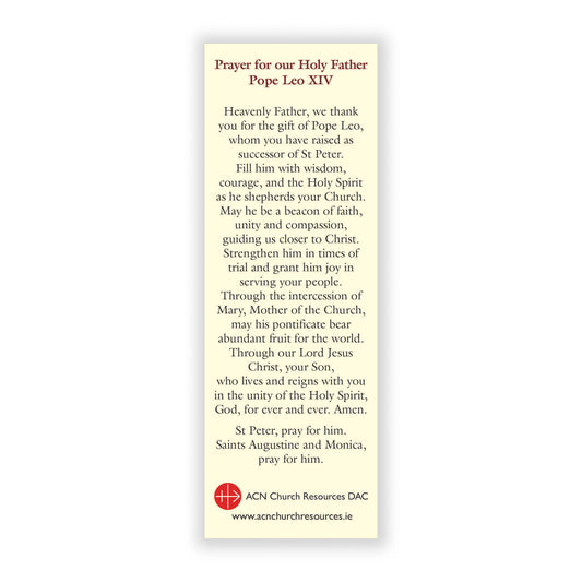 Pope Leo XIV Bookmark - Packed in 100s