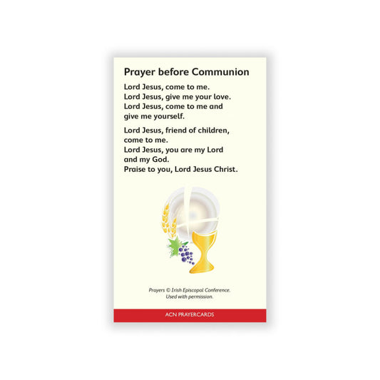 Prayers before and after Communion (pack of 20)